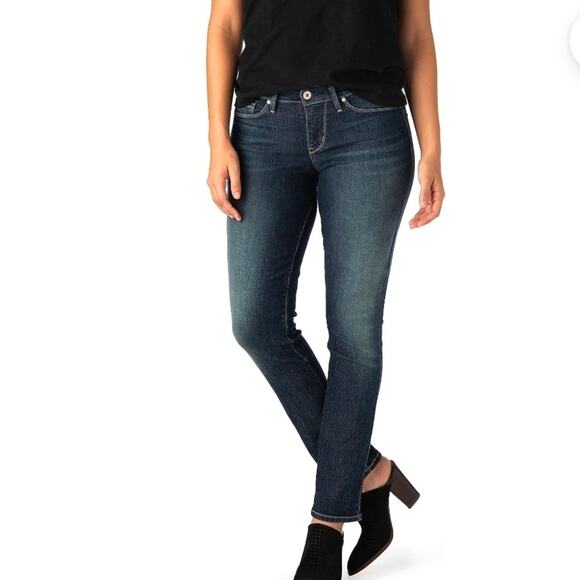 Levi Strauss Signature Modern Slim Boot Cut Dark Wash Jeans 2003 - Picture 3 of 5